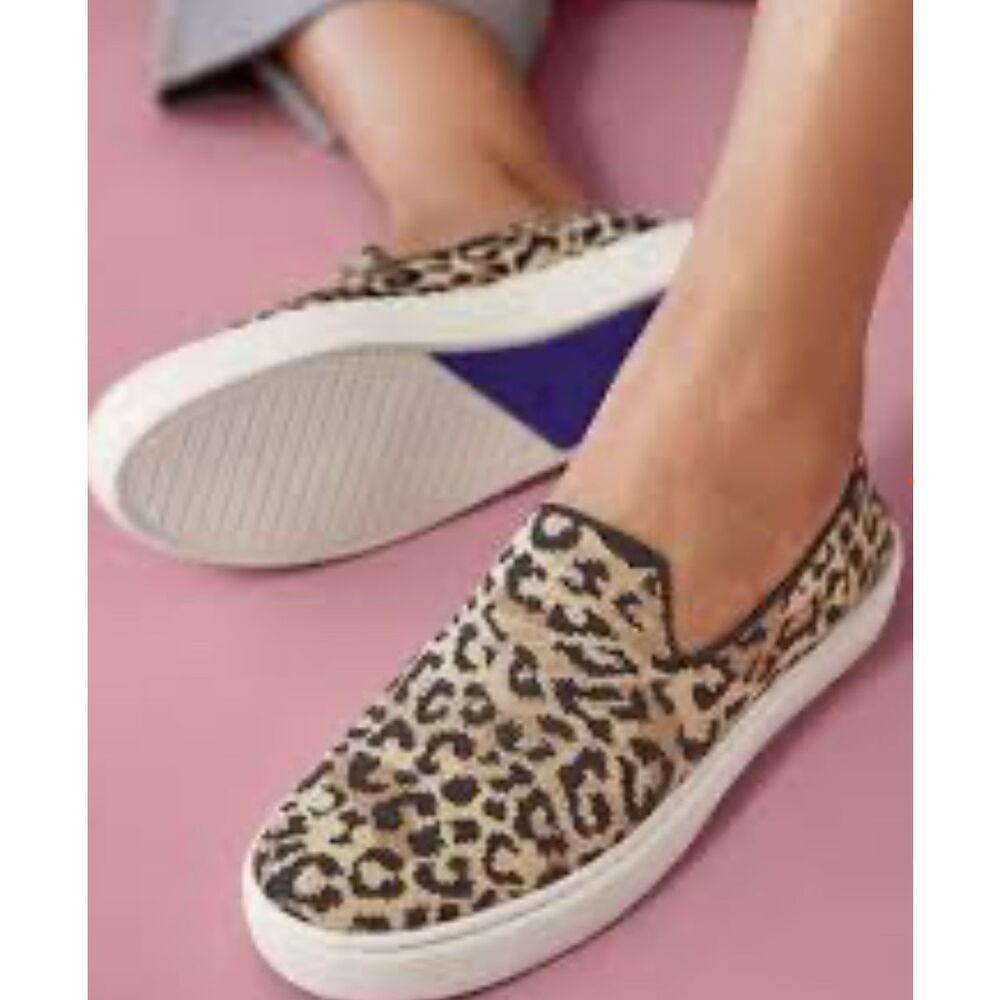 Rothy’s Cheetah Print Slip Ons